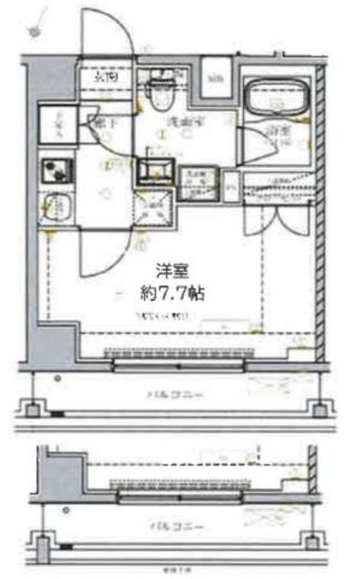 ベルシード門前仲町Ⅱ 6階 間取り図
