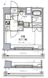 ベルシード門前仲町Ⅱ 7階 間取り図