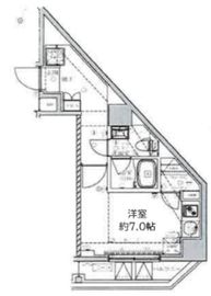 ベルシード門前仲町Ⅱ 2階 間取り図