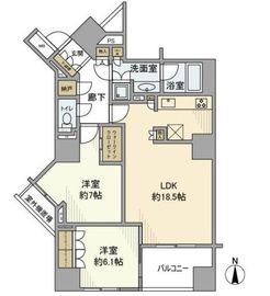 グローリオ蘆花公園 2階 間取り図