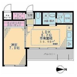 イーストポイント中野 501 間取り図