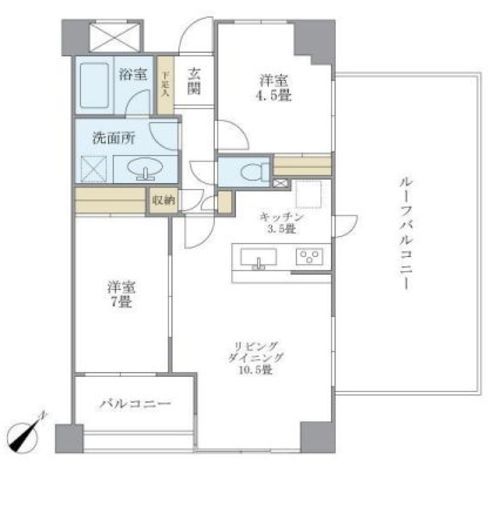 エーデルブルク 407 間取り図