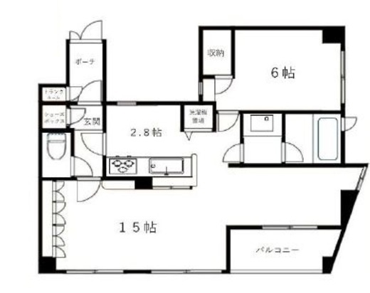ジェイパーク乃木坂 9階 間取り図