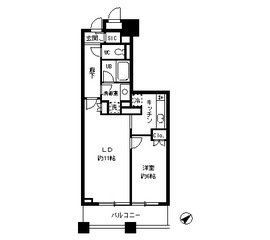 レジディア日本橋馬喰町 203 間取り図