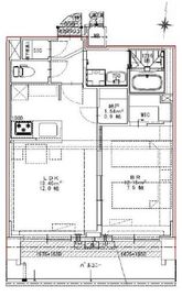 S-RESIDENCE月島 (エスレジデンス月島) 1102 間取り図