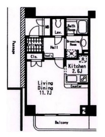 グランハイツ池尻 611 間取り図