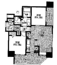 オーベル月島リバージュグラン 2階 間取り図