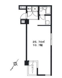 パシフィックパレス赤坂 2階 間取り図