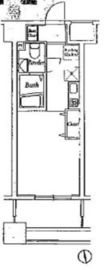 メビウス新宿御苑 1402 間取り図