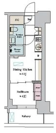 ブリリアイスト町屋 506 間取り図