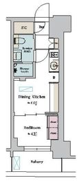 ブリリアイスト町屋 706 間取り図