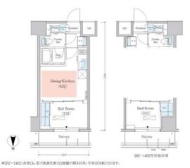 アーバネックス深川木場 1102 間取り図