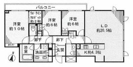 BELISTA御殿山 2階 間取り図