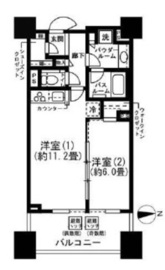 シティタワー銀座東 11階 間取り図