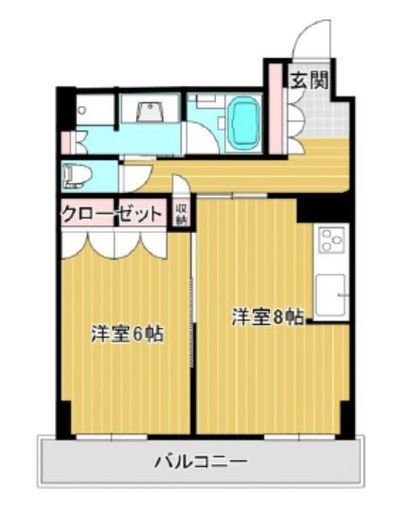 ライオンズ四谷タワーゲート 29階 間取り図