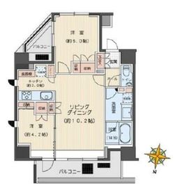 クレヴィア本郷春日ステーションフロント 9階 間取り図