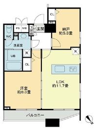 クロスレジデンス蒲田 1505 間取り図