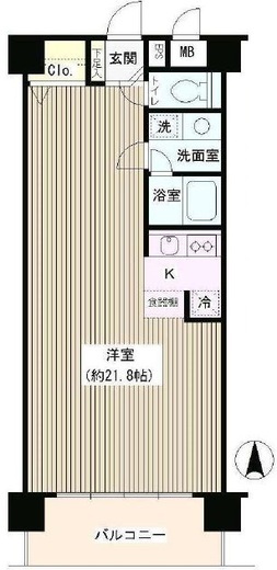 コアシティ中野坂上 1004 間取り図