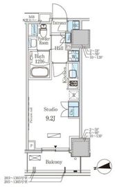 パークアクシス赤塚 705 間取り図