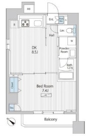 アレージュマン日本橋人形町 905 間取り図