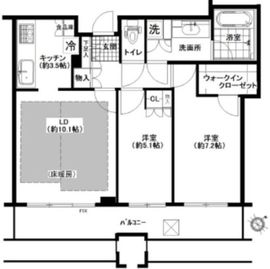 ル・サンク大崎シティタワー 10階 間取り図