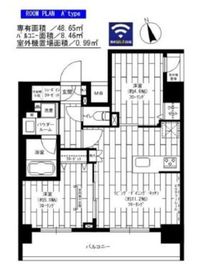 ステージファースト八丁堀 9階 間取り図