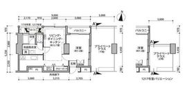 東雲キャナルコートCODAN 11-1118 間取り図