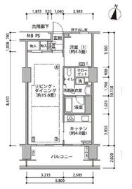 東雲キャナルコートCODAN 17-313 間取り図