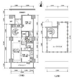 東雲キャナルコートCODAN 21-1404 間取り図