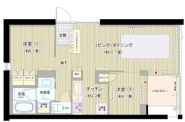 ガーデニエール砧ウエスト 518 間取り図