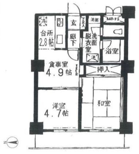 ツインタワーすみとし住吉館 11階 間取り図