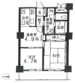 ツインタワーすみとし住吉館 11階 間取り図