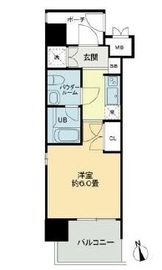 レジディア新宿御苑 401 間取り図