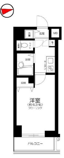 ラ・ピアッツァ麻布十番 402 間取り図