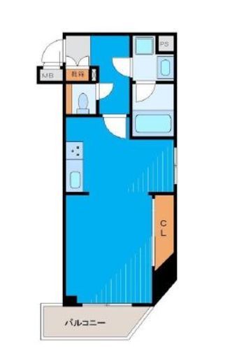 ドメイン広尾 5階 間取り図