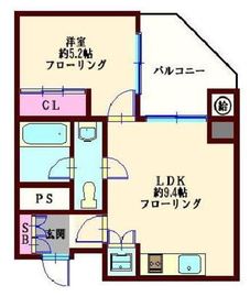 渋谷美竹ハイム 5階 間取り図