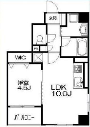 ユーノ新宿柏木 501 間取り図