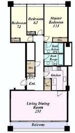 広尾タワーズ 1161 間取り図