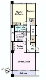 広尾タワーズ 3F1 間取り図