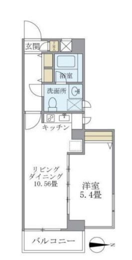 ソフィア都立大 301 間取り図