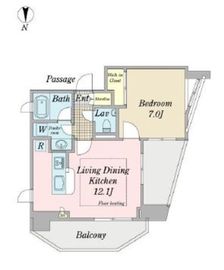 STM高田馬場 1401 間取り図