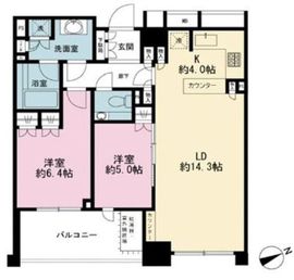 ザ・パークハウスグラン三番町 5階 間取り図