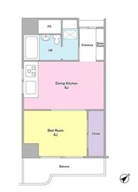 ヴィラ・ハーモニー目黒川 403 間取り図