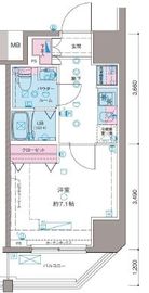 ガリシア新宿NorthⅡ 6階 間取り図