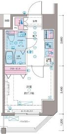 ガリシア新宿NorthⅡ 4階 間取り図