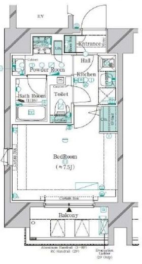 ガリシア東上野 6階 間取り図