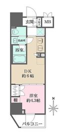 ルフォンプログレ元浅草マークス 701 間取り図