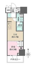 ルフォンプログレ元浅草マークス 202 間取り図