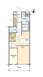 コンフォリア北沢 204 間取り図