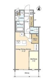 コンフォリア北沢 305 間取り図